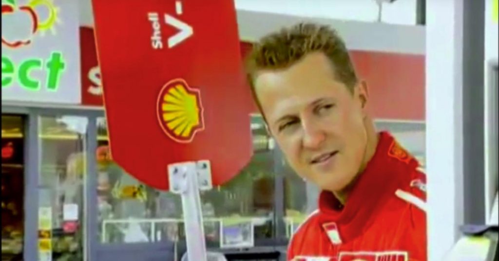 Quando Schumacher dirigeva il pit stop alla stazione di servizio Shell