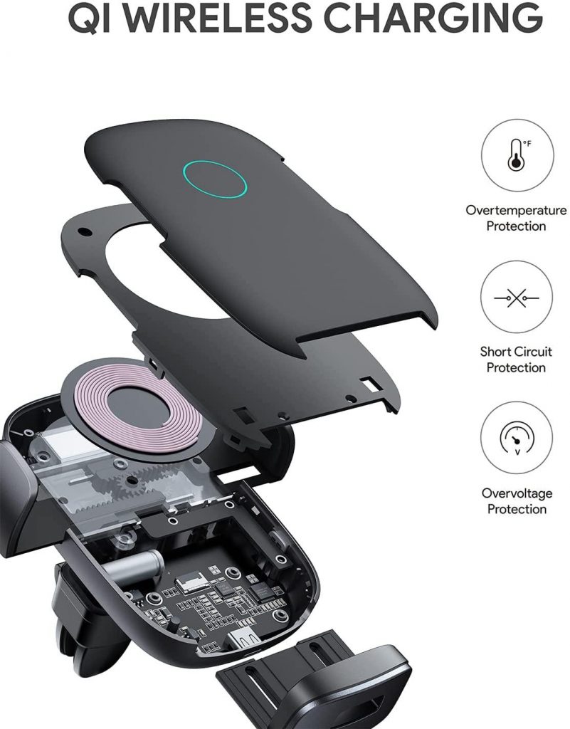 Caricatore Qi Wireless Caricabatterie 3in1 Stazione Di Ricarica Pieghevole 15w