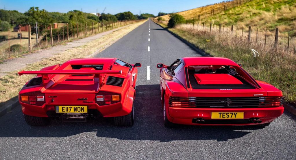 Lamborghini Countach vs Ferrari Testarossa. Chi vince?