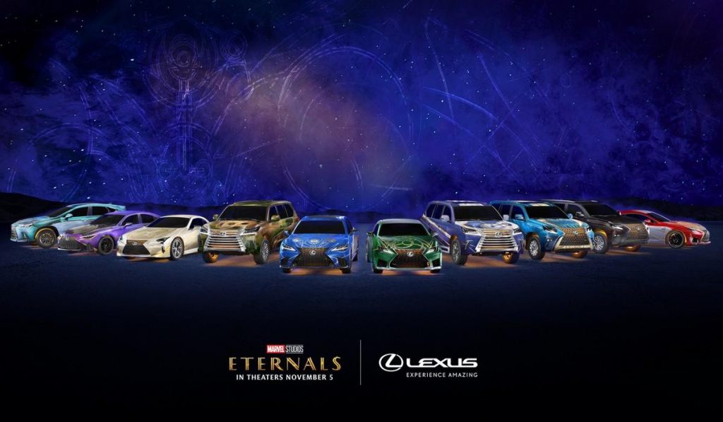Lexus Eternals Marvel Studios: i veicoli personalizzati dei nuovi supereroi