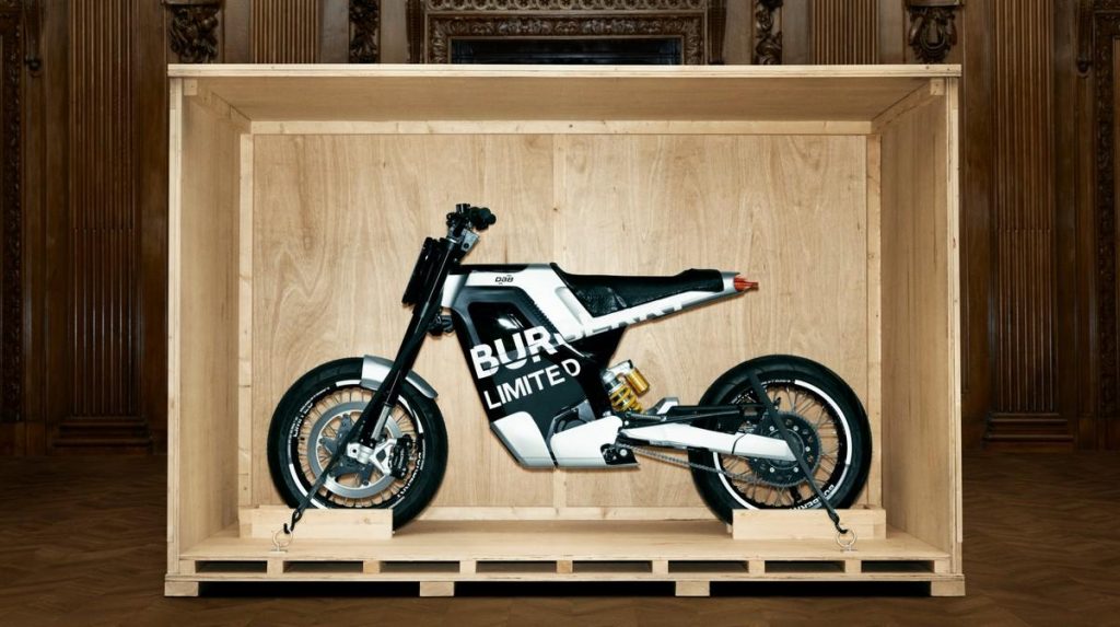 Moto elettrica Burberry Concept-E RS: la limited edition con DAB Motors