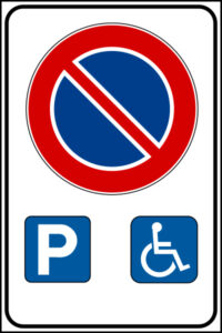 divieto parcheggio disabili
