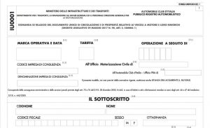 documento unico di circolazione