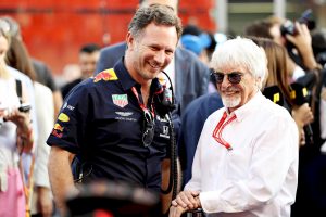 Christian Horner talks with Bernie Ecclestone