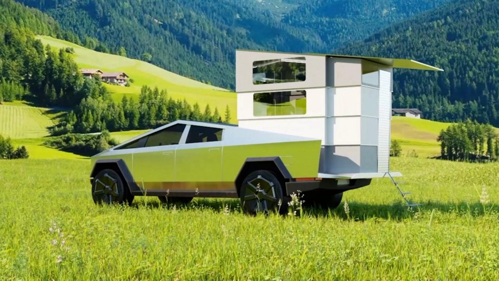 Tesla CyberLandr è il camper su base Cybertruck che spopola tanto da raccogliere preordini per 80 milioni di dollari