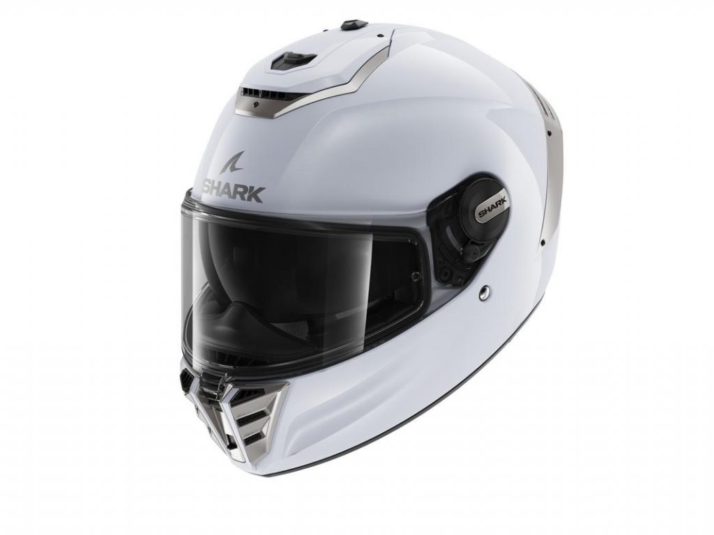 Shark Helmets White Silver Glossy per Spartan RS, Spartan GT, Citycruiser e Nano