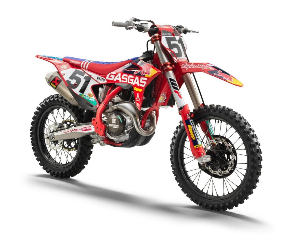 GasGas MC 450F Troy Lee Designs 2022: moto da cross per sentirsi come Justin Barcia