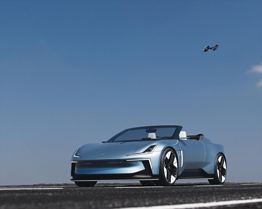 Polestar O2 è l’elettrica cabriolet con drone integrato!