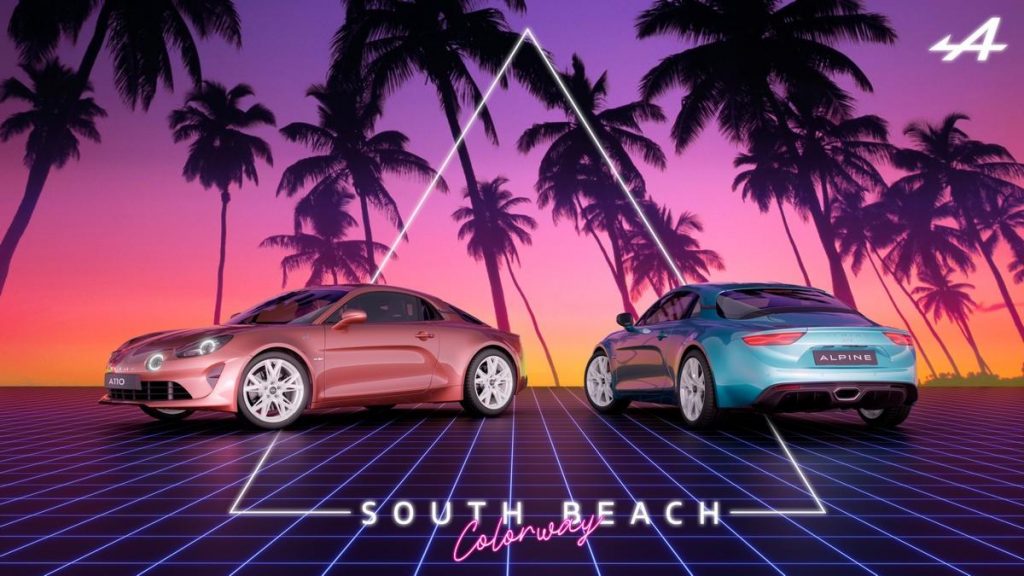 Alpine A110 South Beach Colorway: il pack esclusivo super pop che celebra Miami