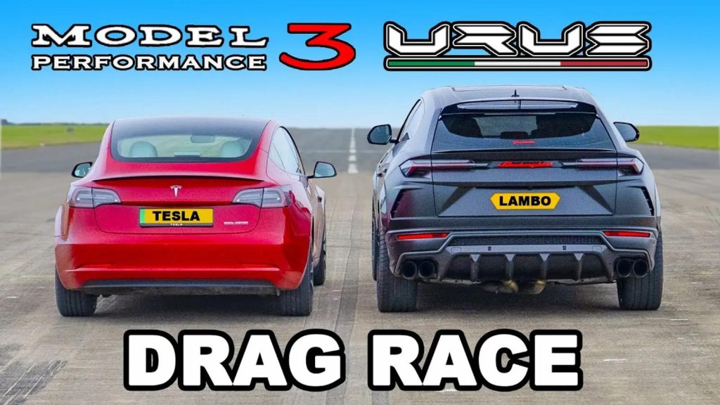 Tesla Model 3 Performance sfida Lamborghini Urus ma le va male…