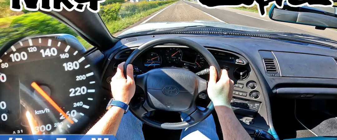 A 265 km/h con una Toyota SUPRA MK4 del 1994 in autobahn.