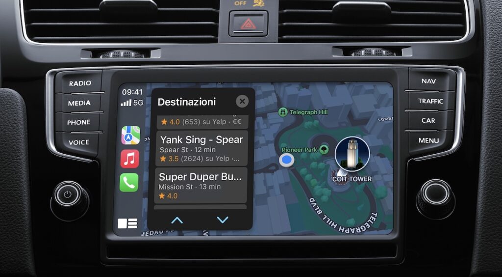 Apple CarPlay potrà essere usato per pagare il carburante