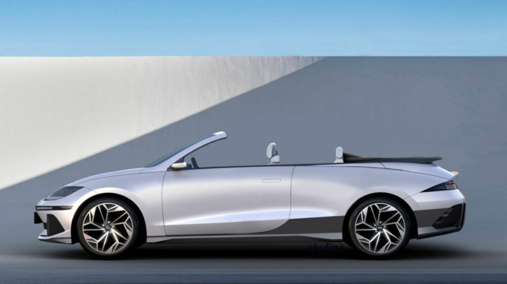 Il rendering della nuova Hyundai IONIQ 6 cabrio convince a metà