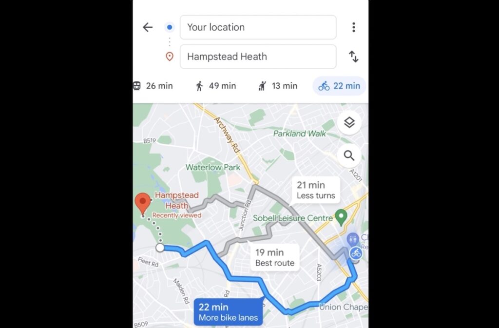 Google Maps fornirà una migliore navigazione in bici