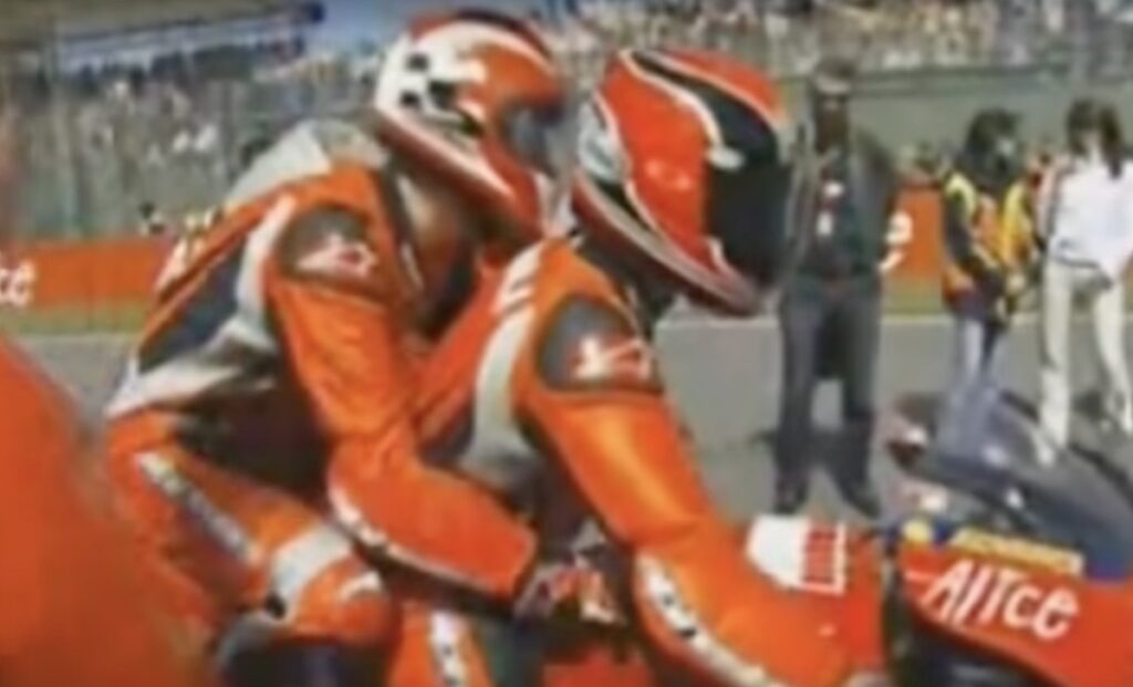 Quando Schumacher fu il passeggero di Randy Mamola sulla Ducati X2