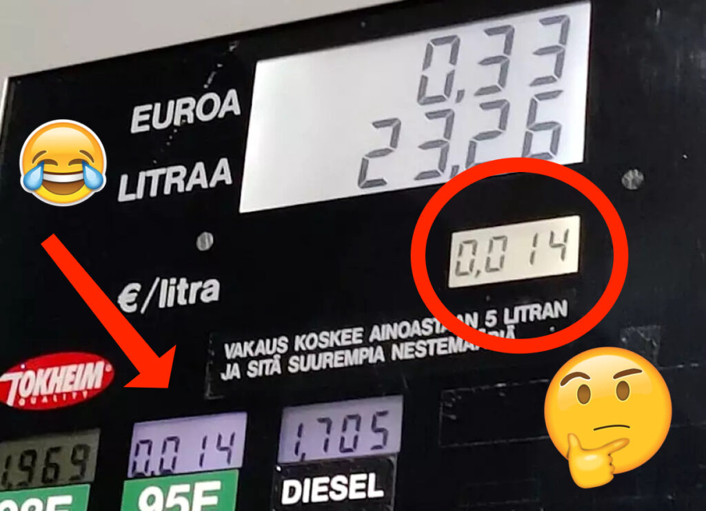 Benzinaio sbaglia il prezzo della benzina a 0,014 €, furbetto fa il pieno alla cisterna da 1000 litri