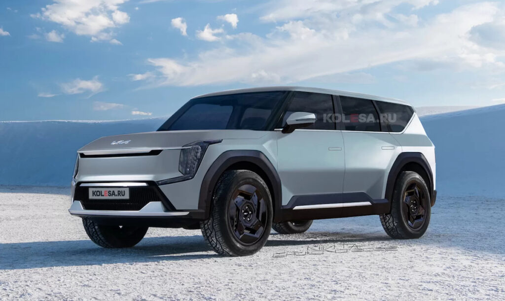 Ecco le immagini della nuova Kia EV9: come sarà il SUV elettrico