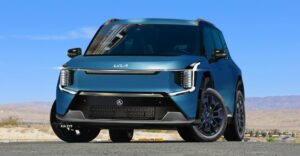 kia ev9 rendering blu