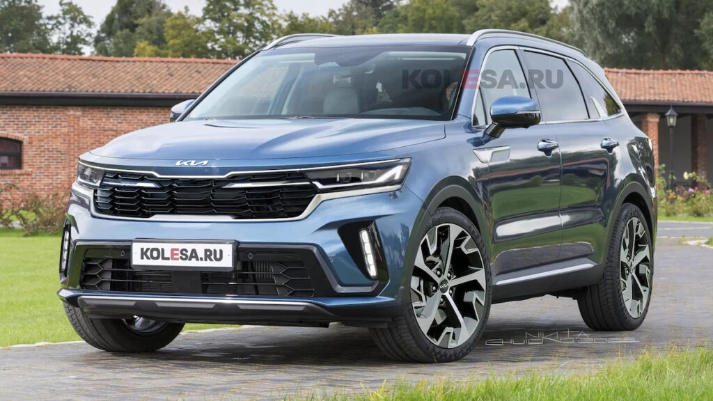 kia sorento rendering 2023