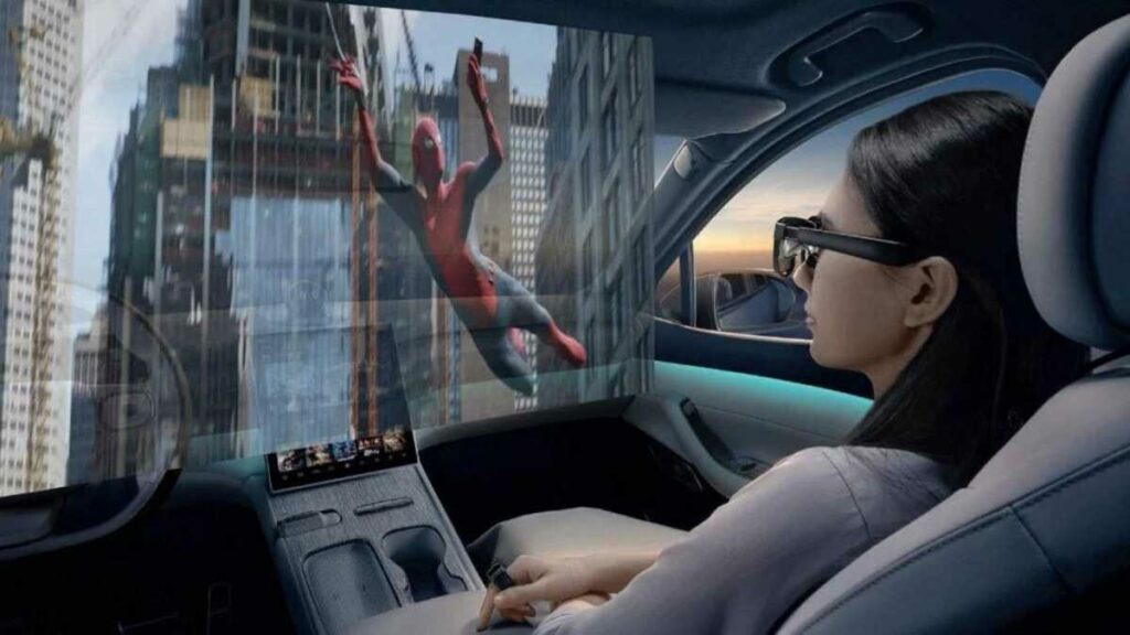 Con i Nio Air AR l’auto elettrica diventa un cinema immersivo a realtà aumentata