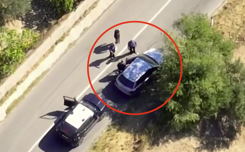 Il video del piromane arrestato in flagrante dai Carabinieri in Calabria