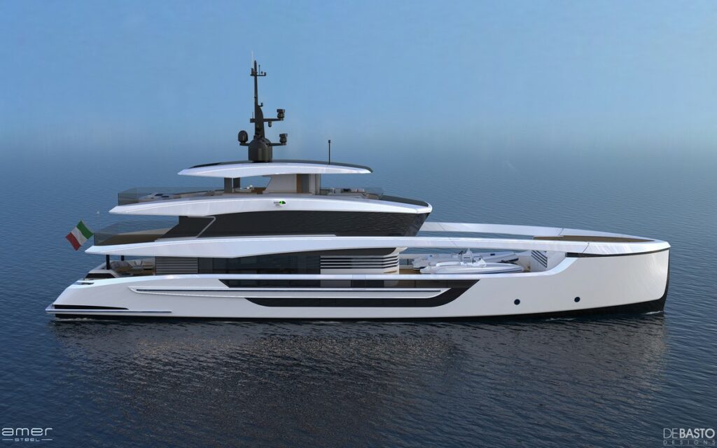 Amer Steel 41 m Explorer presentato al Monaco Yacht Show 2022