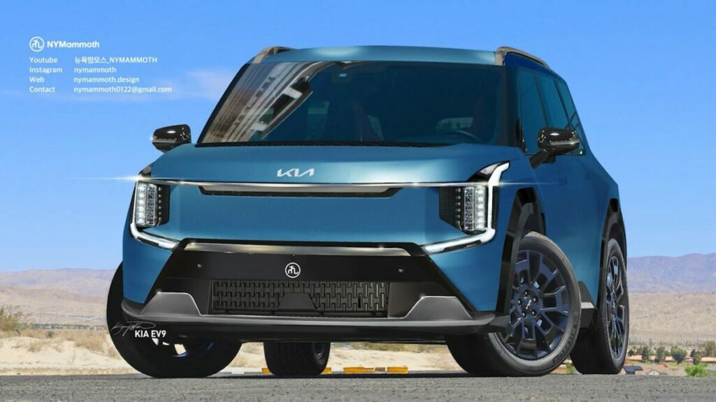 Kia EV9 rendering