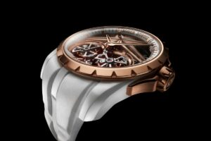 Roger Dubuis Excalibur Doppio Tourbillon Ceramica Bianca