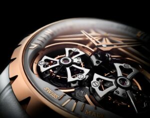 Roger Dubuis Excalibur Doppio Tourbillon Ceramica Bianca