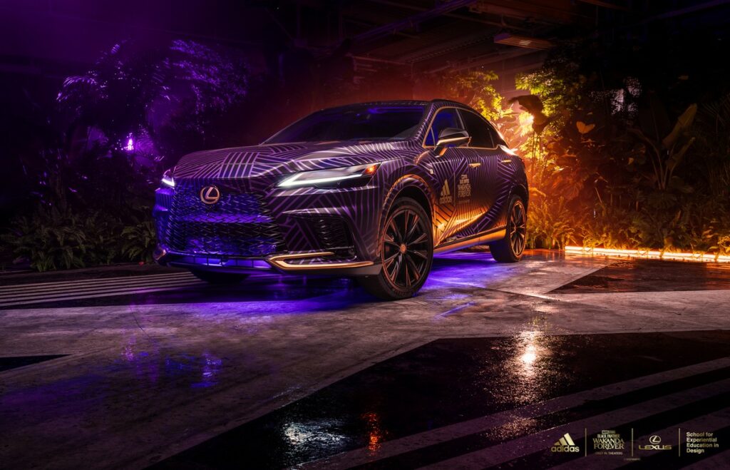 Lexus RX Black Panther Wakanda Forever: il rivestimento personalizzato sviluppato da adidas