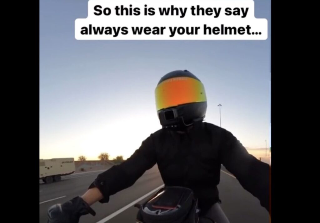 Ecco perchè è meglio usare un casco integrale in moto