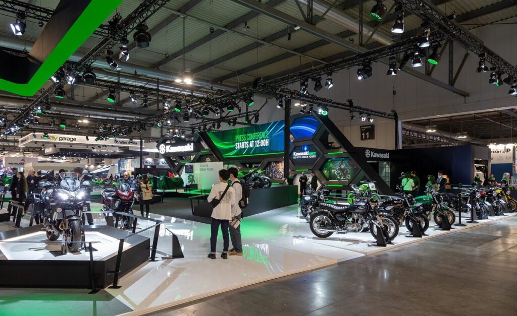 Kawasaki punta su ibrido, elettrico ed idrogeno ad Eicma 2022