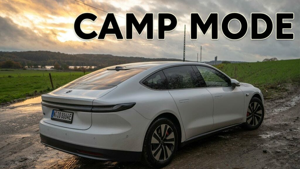 Nio ET7 introduce la modalità “camp” per dormire sonni tranquilli