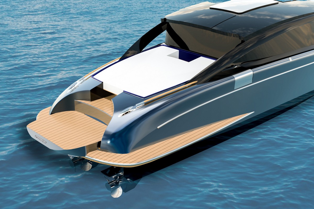Wooden Boats Limo Blue 8.3m
