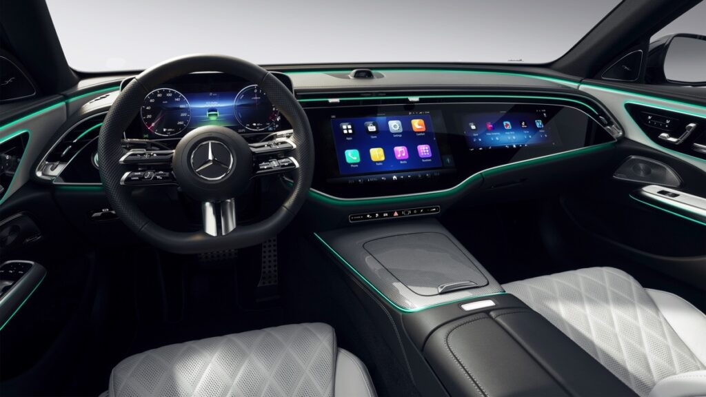 Mercedes userà mega schermi che non sembrano tablet piazzati sulla plancia