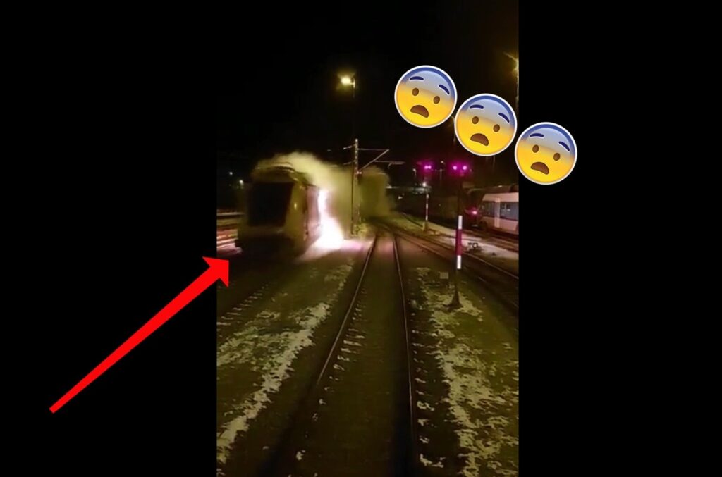 treno incendiato germania