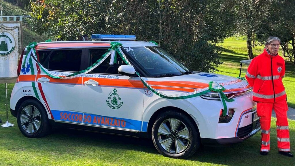 Kia Soul Comune di Rapallo: la 100% elettrica attrezzata per il primo soccorso