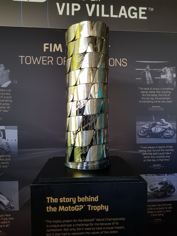 trofeo del Campionato del Mondo MotoGP