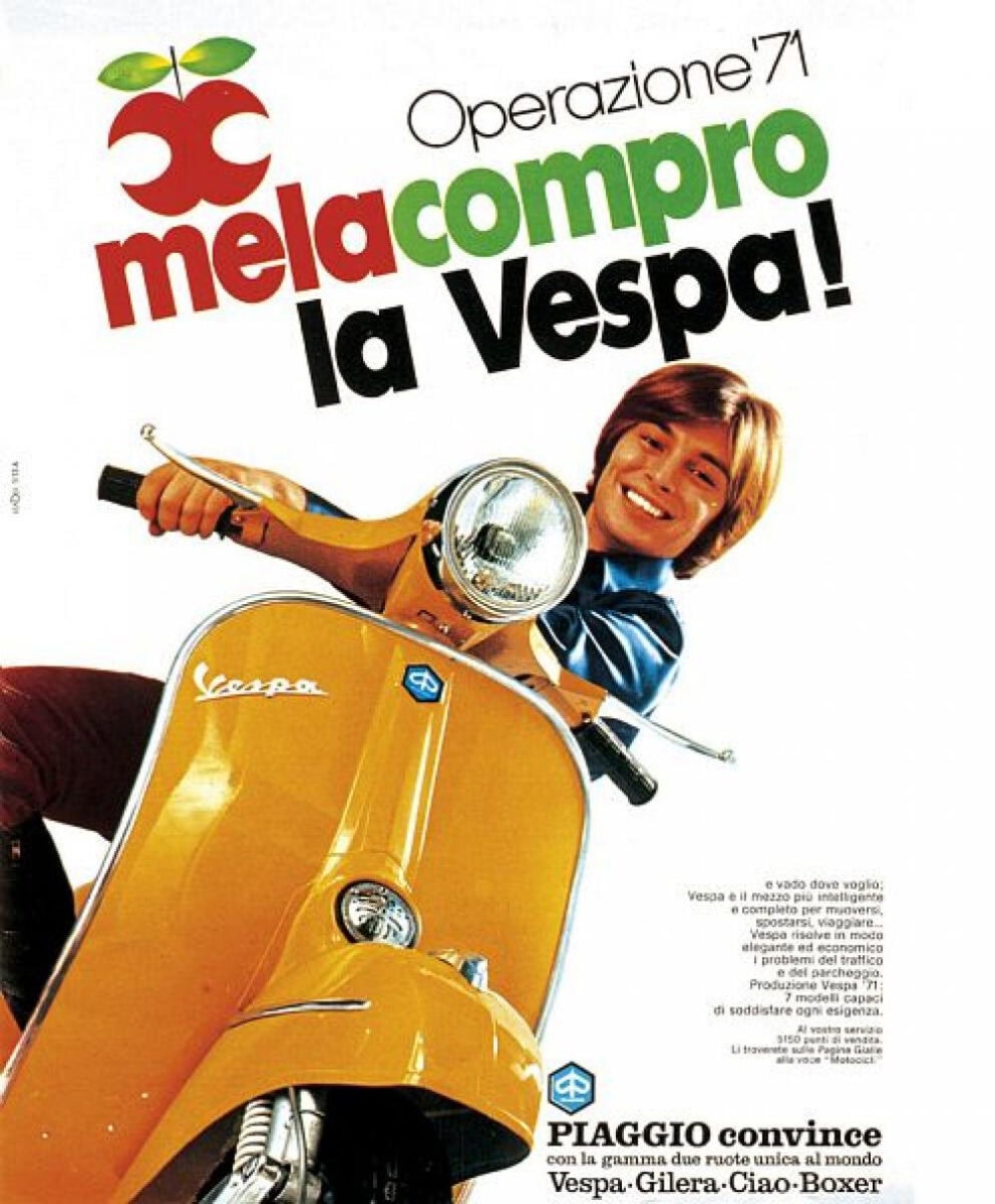 Vespa Piaggio ads 70