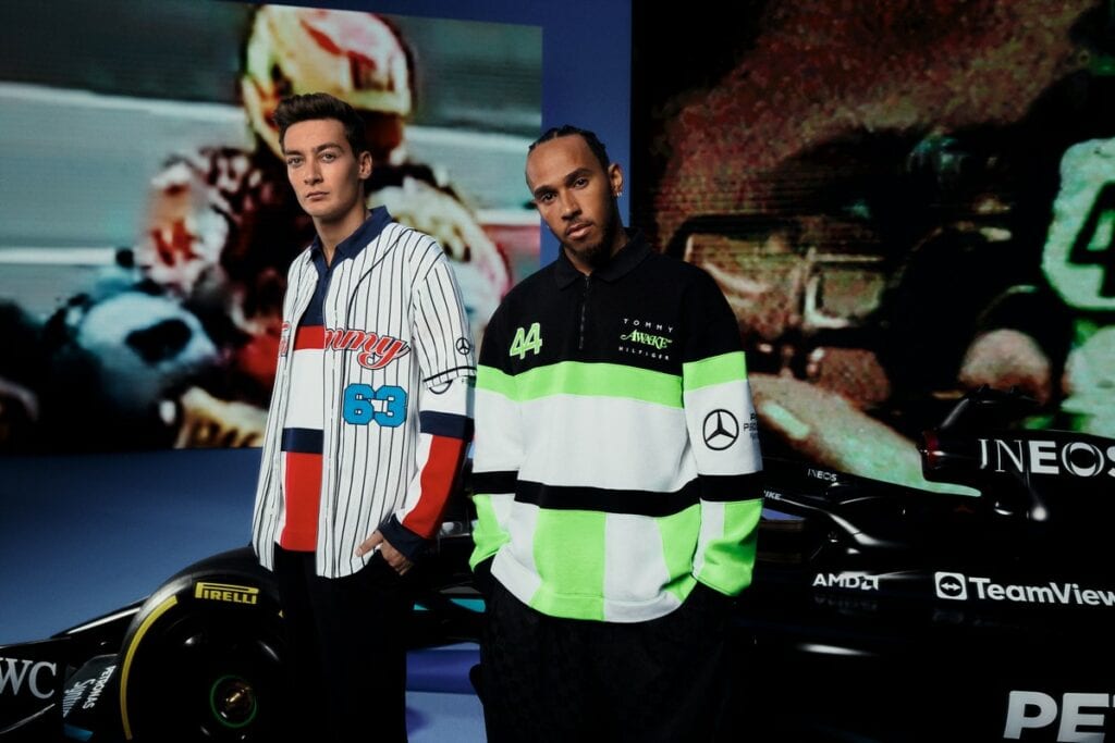 Tommy Hilfiger x Mercedes-AMG F1 x Awake NY: la campagna con Lewis Hamilton, George Russell e Mick Schumacher