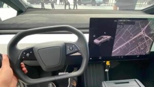 tesla cybertruck interni