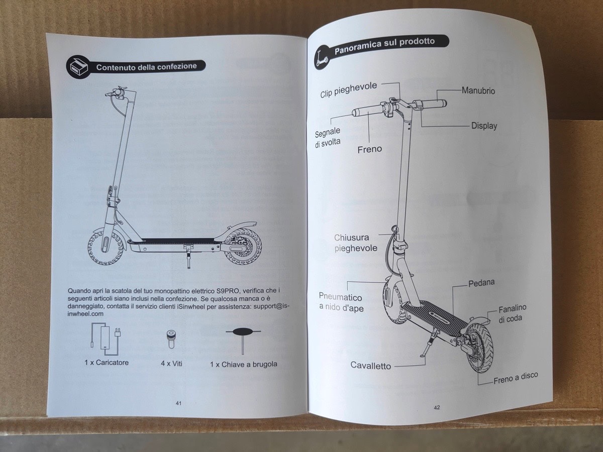 Isinwheel S9 Pro istruzioni