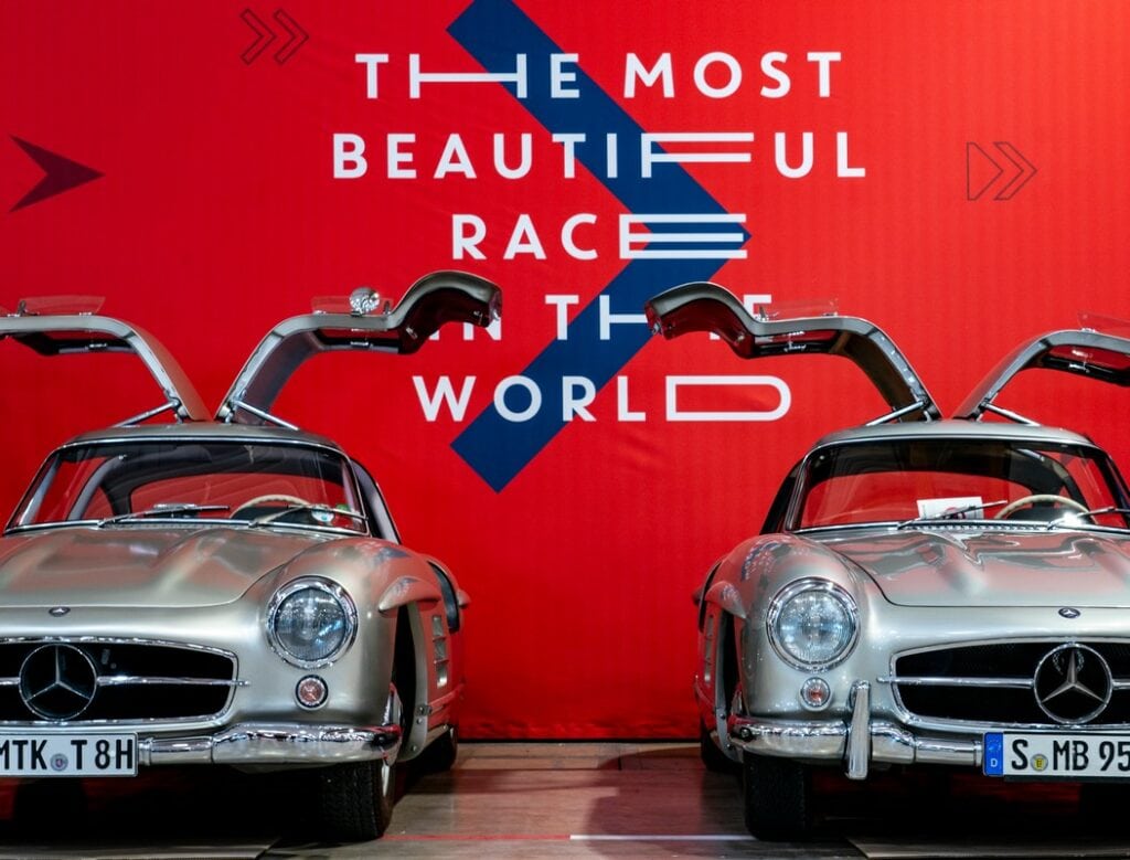 Mercedes Mille Miglia 2023: al via con Super-Sport, 300 SL e Vision EQXX