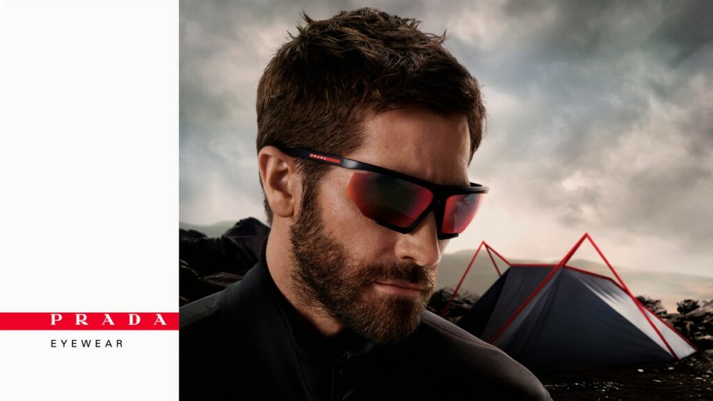 Occhiali da sole Prada Linea Rossa 2023: la campagna con Jake Gyllenhaal