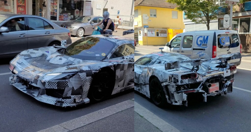 C’è un misterioso prototipo Ferrari camuffato avvistato in Germania