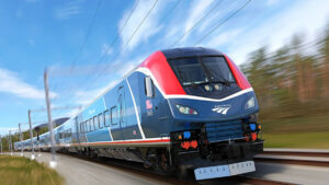 Amtrak Intercity Train Concept Exterior Close-Up