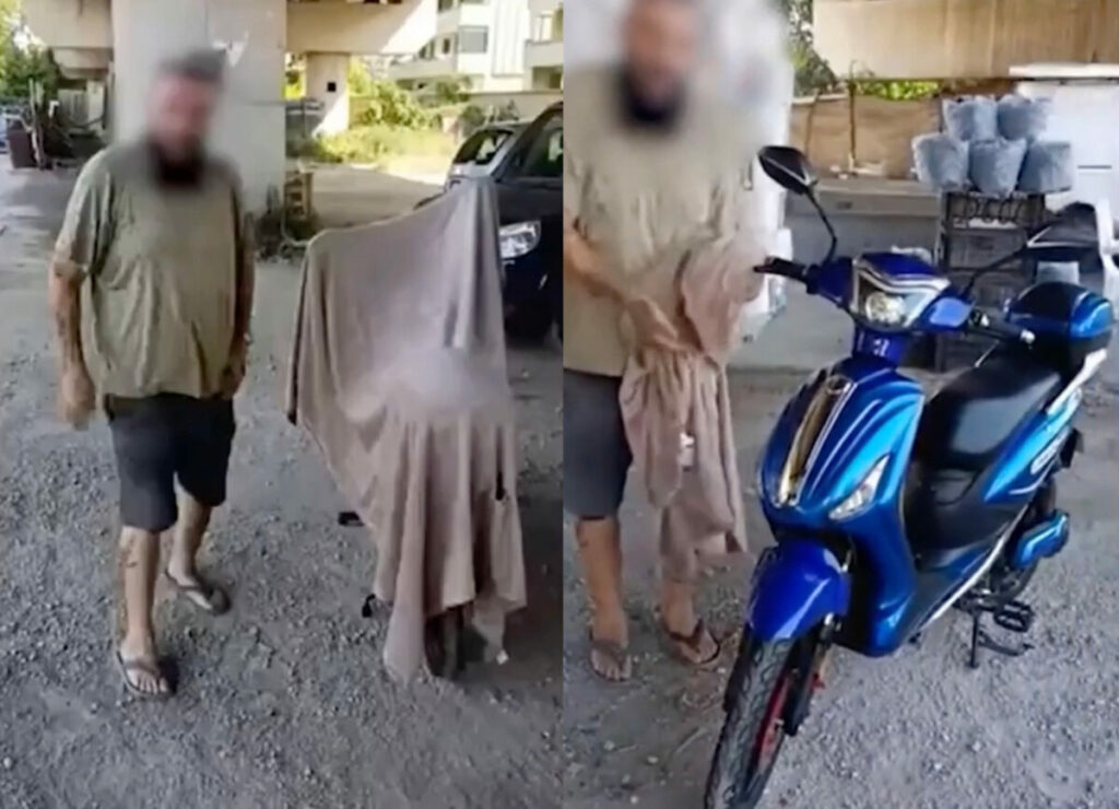 L’ambulante che vende scooter rubati con tanto di video social
