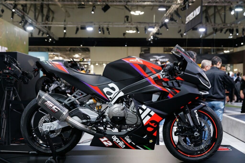 Aprilia RS 457 ad EICMA la nuova sportiva giovane