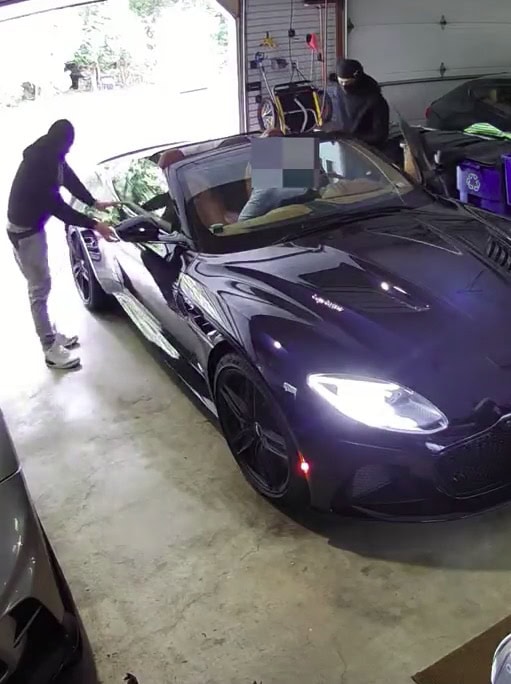 Aston Martin stolen