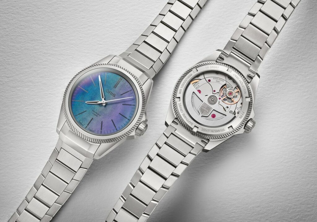 Il coloratissimo quadrante di Oris ProPilot X Calibre 400 Laser